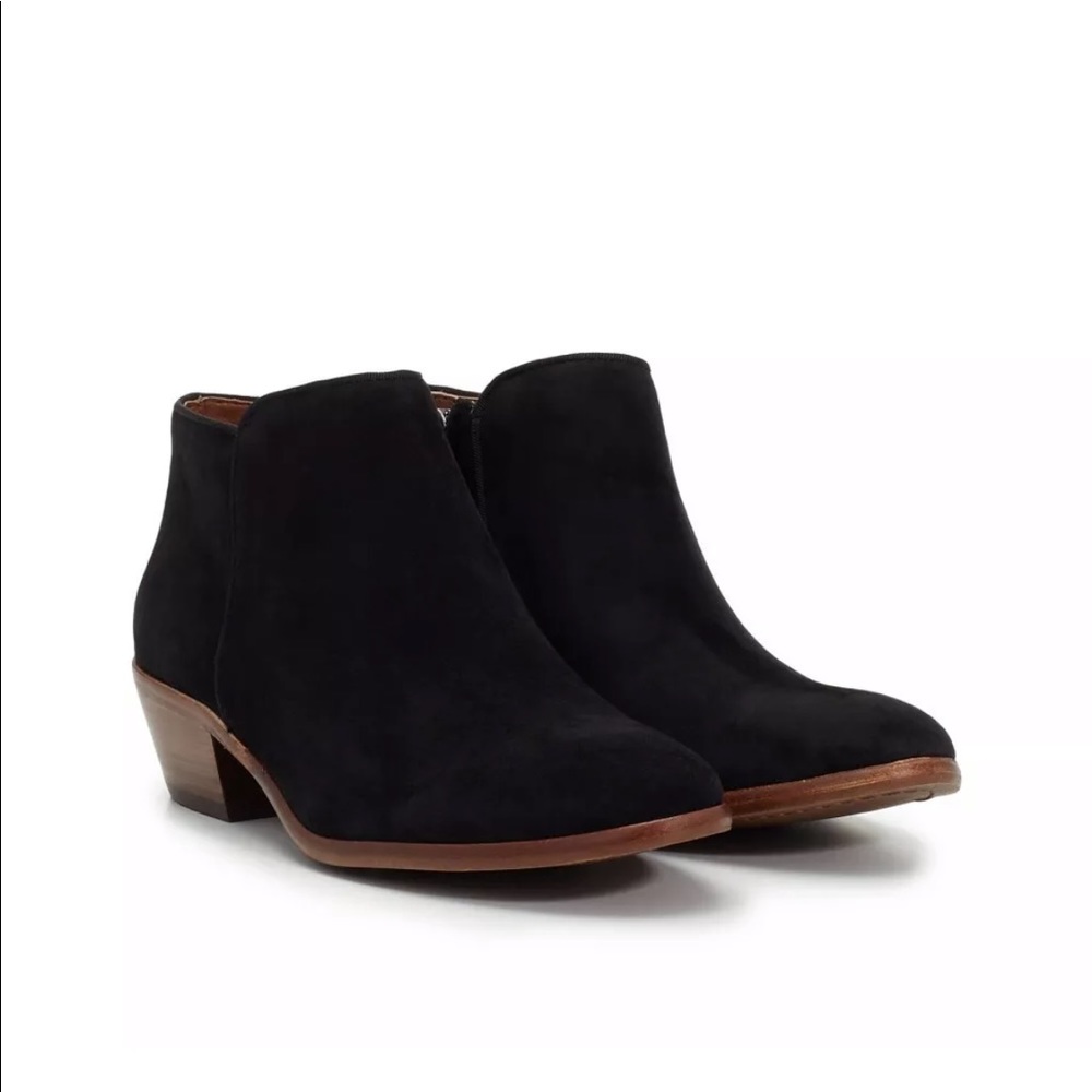 Sam Edelman Petty Ankle Boots, Black Suede, Sz 6.5
